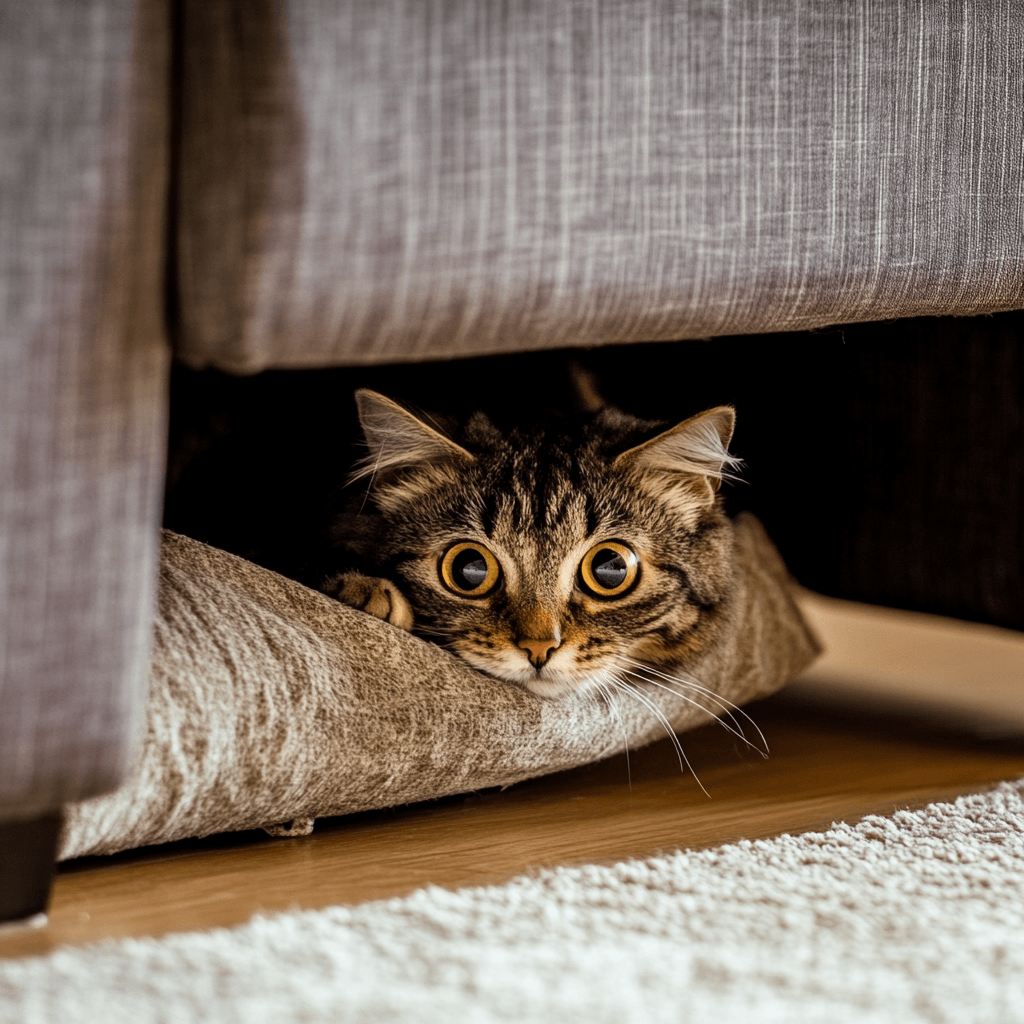 Mijn kat is bang geworden, wat moet ik doen?