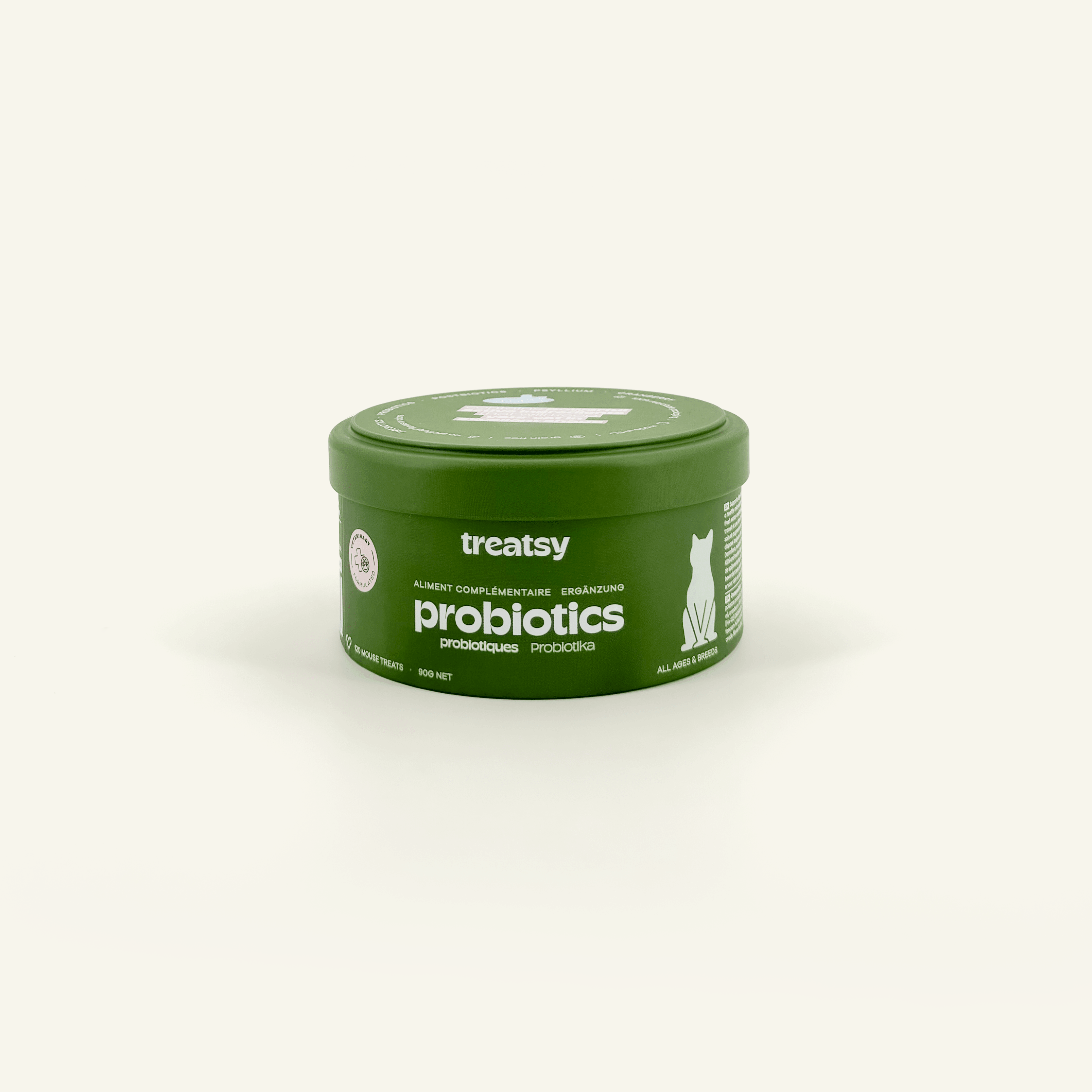 Gouttes Probiotiques Pour Chat 60 Ml - Pré+probiotiques+enzymes - Pour Santé Intestinale, Immunité, Digestion - Facile à Administrer